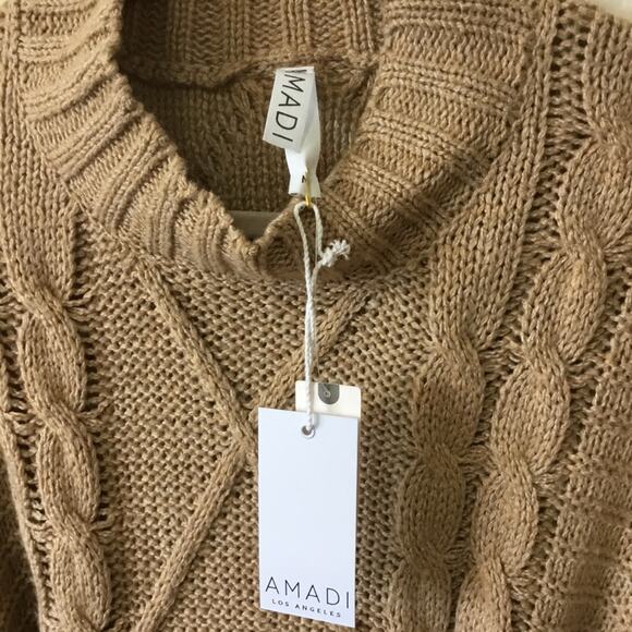 Anthropologie Amadi Cedar Cable-Knit Sweater Dress - Picture 8 of 14